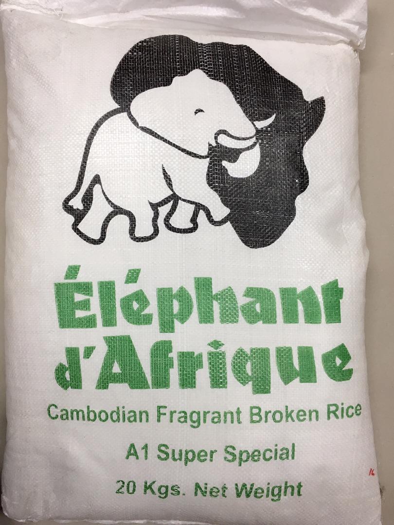 ELEPHANT D´AFRIQUE THAI RICE 20 K (1 CORTE)