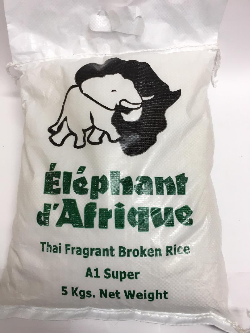 ELEPHANT D´AFRIQUE THAI RICE 5 K (2 CORTES)
