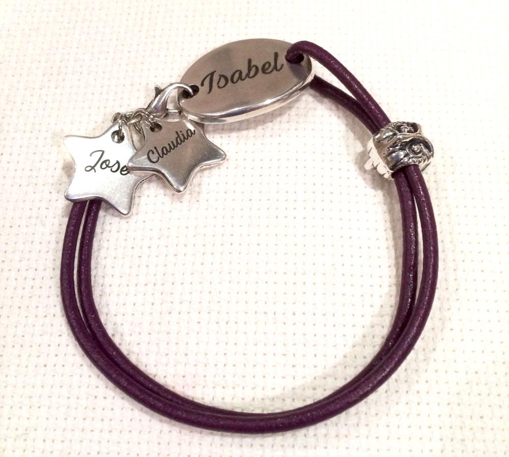 Pulsera grabada personalizada Modelo 3