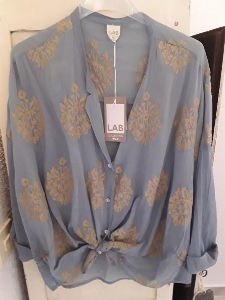 LAB BARCELONA BLUSA SEDA BORDADA TOP